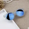 Marque Designer enfants rond enfant filles lunettes de soleil Anti-uv miroir réfléchissant couleur bonbon mode lunettes de soleil Oculos