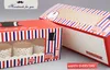 New 27.5*11*10CM cute beard red Cake Box Muffin Box Cookies Box Gift Box 100pcs/lot Free shipping