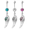 YYJFF D0502 WING MIX COLORS BELLY NAVER BUTTON RING