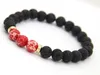 New Couple Bracelet High Quality Black Lava Stone Jewelry Sea Sediment Imperial Beads Stretch women & Mens Energy Yoga Gift Bracel270r