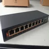 Freeshipping Высокопрофессиональный 8-портовый 100 Мбит / с IEEE802.3af POE Switch / Injector Power over Ethernet Сетевой коммутатор для IP-камер VoIP-устройств