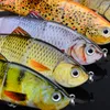 5 Color 12cm 17g Minnow Fishing Lure Crank Bait Hooks Bass Crankbaits Tackle Sinking Popper fish lures