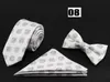 Mode cravate noeud papillon mouchoir ensembles 6*145cm 31 couleurs coton impression cravate pour hommes cadeaux de noël gratuit TNT Fedex
