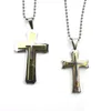 Unisex Religious Faith Three-Tier Crosses Chain Couple Pendant Necklace Gift #R671