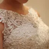 Tulle Robe De Mariée De Mariée Romantique Sur Mesure Vintage Bijou Longueur Au Sol Applique Baguettes De Mariage Robes De Mariée Dress2478