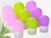 200 pcs/lot livraison gratuite 38 ML maquillage bouteilles rechargeables voyage emballage Silicone presse bouteille pour Lotion shampooing douche