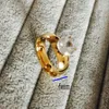 Stor zirkon cz diamant 18k guldpläterad 316l rostfritt stål bröllopsfinger ringar män kvinnor smycken grossist partier