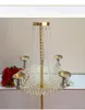 no the flowers including)wedding crystal table centerpiece chandelier flower stand Banquet decoration