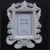 Victorian Style Resin White&Black Baroque Picture/Photo Frame Place Card Holder Bridal Wedding Shower Favors Gift ZA1230