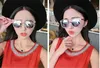 2017 latest lady sunglasses round frame glasses retro sunglasses lens gradient UV400 sunglasses lady WS68