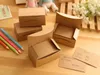 2016 new 100Pcs/lot Vintage Kraft Paper Card Message Memo Wedding Party Gift Thank You Cards