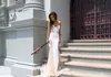 Elegante Sexy Formele Jurken Avond Part Toga Mermaid Prom Dress Lange Ivory en Naakt Cut Sweetheart Hals Lace Applicaties Pageant Wear