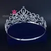 Bridal Tiara Crystal Rhinestone korony Wedding Hair Akcesoria Księżniczka Pageant Królowa Korona na pokaz lub imprezę 02238m302d