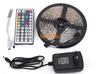 RGB LED Strip 5050 Waterdicht 5M 150LEDS SMD + 44Key IR Remote Mini Controller + 12V 2A Power Adapter Fita LED Light Strip Voor Eerste Kerstdag