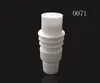 14mm 18mm Domeless 세라믹 못, 16mm / 20mm E-nail Coil Dominant 네일 유리 봉에 대 한 MaleFemale 조인트 VS GR2 Titanium Nail