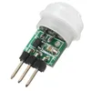 Freeshipping Mini Piroelektryczny podczerwień PIR Motion Human Czujnik Automatyczne Detektor Moduł Wysoka Niezawodność 12x 25mm Nowa płyta elektryczna