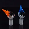 mixed colors Tobacco Cigar Glass pipe bowl holder filter Slide bong water pipe USA color 14mm&19mm