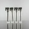 Partihandel Pris 1ml 2ml E Vätska Fragrance Test Tube Glass Flaskor Mini Prov Klar flaskor med svart vitlock