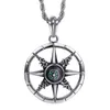 New Design Best Jewelry Gift For Friends Top Quality 316L Stainless steel Biker Cool compass Pendants Men's Vintage Necklace