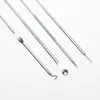 4 IN 1 Hot Silver Nobby Pimple Blemish Comedone Acne Remover Needle Tool Blackhead Remover Needle Kit blackhead remover Pimple