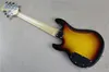 Custom Music Man 6 Strings Bass Erime Ball StingRay Sunburst Elektrische Gitaar Rode Slagplaat Maple Neck Chrome Hardware