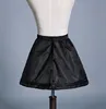 Atacado Mini vestido de baile curto anágua para a pequena noiva preto plissado acessórios da menina de flor em estoque