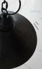 أسود اللون المعادن الظل قلادة الإضاءة شريط علوي غرفة المعيشة غرفة الطعام اديسون النمط الصناعي الأمريكي