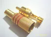 1000 pcs Gold Plated RCA Plug audio Metal Spring Connectors