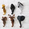 Resin Crafts Retro Home Wandhaken Eine Vielzahl von niedlichen lebensechten Tieren Kopf Hirschkopf Haken Wanddekorationen Explosion Modelle Großhandel