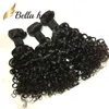 Braziliaanse watergolf kanten sluiting oceaan weeft met maagdelijke bundels Bella Hair 4pcs/Lot