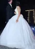 Арабский Бальное Платье 2018 Свадебные Платья Принцесса Жемчуг Свадебные Платья С Большой Лук Совок Шеи Дешевые Старинные Свадебные Платья Плюс Размер