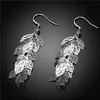 women's sterling silver plated earring 10 pairs a lot mixed style EME55,wholesale fashion 925 silver plate Dangle Chandelier earrings