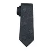 Classic Silk Tie for Men Black Tie Sets Paisley Mens Necktie Tie Hanky Cufflinks Jacquard Woven Meeting Formal Business Party Gift N-1494