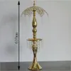 New Creative Crystal Metal Candle Holder Hollow paraply Pattle Candle Stick Wedding Centerpiece Event Hotel Decoration