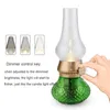 LED USB Rechargeable Blow Light Retro Classic Blowing Control Kerosene Lamp Dimmable Bedside Desk Night Lights