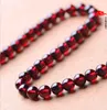 3A 4A 5A 6A Garnet Beads Round Pure Natural Crystal Semi-finished Beaded Bracelets DIY jewelry accessories