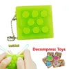 Finger press sound toys Puti Bubble Pop Keychain,Bubble Wrap Puchi Puti Keyring Infinite squeeze Decompress Speaker vent Toy finger training