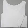 Hurtownia-Freeshipping Super Flat Les GL Lesbian Piersi Klatka piersiowa Bater Tomboy Slim Fit Vest S ~ 4XL