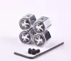 Silver 4PCSLot Anti Theft Car Wheel Tire Valve Caps Covers For Peugeot 206 207 301 306 307 308 406 407 408 508 607 2008 3008 40084235078