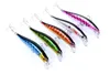 Alta quanlity pintado laser minnow Biônico isca de pesca biônico 9.7cm 8,6g mergulho raso wobbler ganchos artificiais