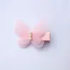 24pcs Animals Shape Small Size Hair Clips Lovely Butterfly Kids Hairpin with Beads Girls Barrettes Double Level Autumn Style