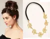 Europese stijl mode olijftak haaraccessoires mooie ketting elastische goud blad haarband hoofdband voor elegante vrouwen DHF060