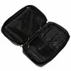 Wholesale-New Arrival Fashion Black Nylon Cosmetic Tool Makeup Brush Bag Case Brushes Holder Pouch Kit Bag 27x16x4cm