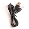 100PC / LOT POWER CABLE 80cm USB-strömladdningskabel 5,5mm * 2.1mm USB till DC 5.5 USB-laddningskabel