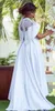アフリカの2018年白いサテンの高いローのウェディングドレスが短い袖のレースのブライダルガウンカスタムメイドEN101910