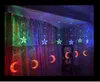 Nieuwe 4m * 0.6mled Moon Gordijn Lights Pentagram Ice Lantern Star Festival Lantern Decoratieve lichten String