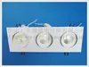griglia LED da incasso downlight plafoniera luce interna incorporata installazione 27W (3 * 9W) COB AC85-265V alluminio CE