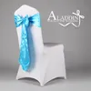 Beautiful Satin Bow Wedding Accessories For Chairs 22 Colors Lot Chair Cover Sashes Wedding Decorations In Two Sizes