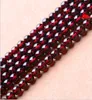 3A 4A 5A 6A Garnet Beads Round Pure Natural Crystal Semi-finished Beaded Bracelets DIY jewelry accessories