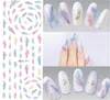 Economici fai da te trasferimento dell'acqua unghie art adesivo colorato viola fantasia fiori adesivi per unghie avvolge lamina adesivo manicure con spedizione gratuita